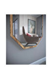 Tarz Design Kemence Ceviz Sekizgen Dekoratif Boy Aynası 150x50cm