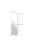 40x120 Cm Safir Meşe Dekoratif Duvar Salon Koridor Ofis Boy Aynası