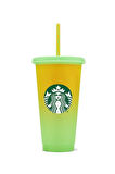 Starbucks Yeniden Kullanılabilir Soğuk İçecek Bardağı Yeşil - Renk Değiştirme Özellikli- 473ml