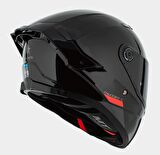 MT Thunder 4SV Solid A11 Şeffaf Vizörlü Kask Parlak Siyah 2XL