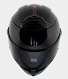 MT Thunder 4SV Solid A11 Şeffaf Vizörlü Kask Parlak Siyah 2XL