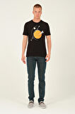 Ozel Space Erkek Baskili T-shirt - beden_variant_property : 2XL, renk_variant_property : 000-Siyah