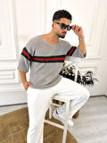 Tişört Örme Triko Tişört Nefes Alabilen Terletmez Oversize Tshirt Bol Kesim Salaş T-Shirt