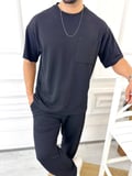 Tişört Terletmez Pamuklu Yumuşak Dokulu Oversize Tshirt Cepli Rahat Kesim Salaş Tişört