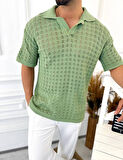 T-Shirt Nefes Alabilen Terletmez Polo Yaka Tshirt Slim Fit Tişört