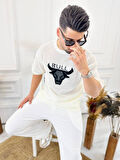T-Shirt Nefes Alabilen Terletmez Pamuklu Fileli Tişört Oversize Tshirt Bull