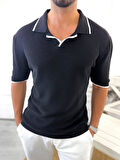 Tişört Terletmez Pamuklu T-Shirt Yumuşak Dokulu Oversize Tshirt Polo Yaka Rahat Kesim Tişört