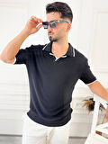 Tişört Terletmez Pamuklu T-Shirt Yumuşak Dokulu Oversize Tshirt Polo Yaka Rahat Kesim Tişört