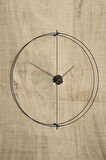 TimeLock XXL 80 Cm Siyah Modern Dekoratif Metal Duvar Saati
