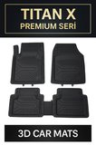 Kia Cerato 2004-2009 3d Havuzlu TitanX Oto Paspas