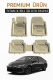 Citroen C5 Aircross 2022+ 3D Bej Oto Paspas Havuzlu Lüx