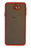 Newface Samsung Galaxy J7 Prime Kılıf Montreal Silikon Kapak - Kırmızı