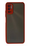 Newface Xiaomi Redmi Note 10 5G Kılıf Montreal Silikon Kapak - Kırmızı