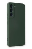 Newface Samsung Galaxy S22 Plus Kılıf Nano içi Kadife Silikon - Koyu Yeşil