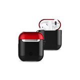 Newface Apple Airpods 2 (2.nesil) 3in1 Kılıf - Siyah-Kırmızı