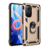 Newface Xiaomi Redmi Note 12S Kılıf Sofya Yüzüklü Silikon Kapak - Gold