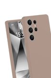 Newface Samsung Galaxy S25 Ultra Kılıf Nano içi Kadife Silikon - Pudra