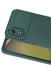 Newface Samsung Galaxy XCover 7 Kılıf Auto Focus Karbon Kapak - Yeşil