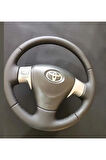 Toyota Corolla 2006-2010 ARACA ÖZEL DİKMELİ DİREKSİYON KILIFI(DÜZ DERİ-SİYAH)AÇIKLAMAYI OKUYUNUZ