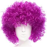 Koyu Mor Renk Violet Afro Bonus Saç Peruk
