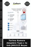 Özel Üretim Torima Kamera Adaptörü Type-c to Usb JH01515 Beyaz Mobil Okul Seyahat