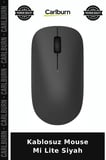 Delux Serisi Kablosuz Mouse Mi Lite Siyah Bilgisayar Sistem Kolay