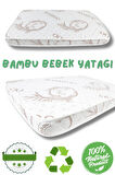 1ADET Bebek Park Yatak Anne Yanı Bebek Yatağı Organik Sünger Bamboo Bebek Çocuk Park Yatak Anne Yanı