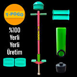 T-POGO Pogo Stick, Zıplama Çubuğu, Zıp zıp Oyuncak, Dış Mekan Bahçe Oyuncakları