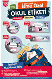 Okul Etiketi Kuromi Temalı Kalem Defter Etiketi Özel İsim Yazılabilen Etiket Seti - İsim Etiketi-T1023-OE110
