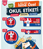 Okul Etiketi Messi  Temalı Kalem Defter Etiketi Özel İsim Yazılabilen Etiket Seti - İsim Etiketi-T1031-OE113