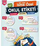 Okul Etiketi  Cinnamoroll Temalı Kalem Defter Etiketi Özel İsim Yazılabilen Etiket Seti - İsim Etiketi-T1036-OE118