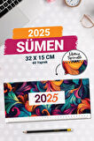 2025 Sümen Masa Üstü Planlayıcı Planner  Haftalık Günlük  Planlayıcı Masa Takvimi  60 Yaprak Spiralli-T1117