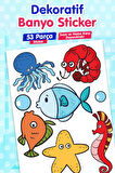 Dekoratif Banyo Sticker Deniz Temalı Çocuk Odası Duvar Sticker Seti-T1176