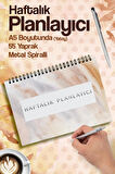 Haftalık Planlayıcı To do list Spiralli Not Defteri Planner Batik-T1183