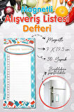 Buzdolabı Magnetli Alışveriş Listesi Not Defteri MD-T425
