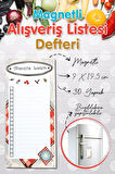 Buzdolabı Magnetli Alışveriş Listesi Not Defteri TD-T426