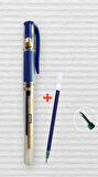 Uni-Ball Um-153 Signo Broad Roller Kalem  MAVİ 1.0 mm Davetiye Kalemi + YEDEK uç /İmza Kalemi / Jel Kalem / MAVİ Yazan Davetiye Anı Defteri Kalemi-T451
