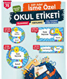 Okul Etiketi Kalem Defter Etiketi Özel İsim Yazılabilen Etiket Seti - İsim Etiketi-T521-OE75