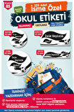 Okul Etiketi Kalem Defter Etiketi Özel İsim Yazılabilen Etiket Seti - İsim Etiketi-T529-OE85