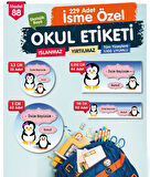 Okul Etiketi Kalem Defter Etiketi Özel İsim Yazılabilen Etiket Seti - İsim Etiketi-T536-OE88