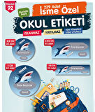 Okul Etiketi Kalem Defter Etiketi Özel İsim Yazılabilen Etiket Seti - İsim Etiketi-T538-OE92