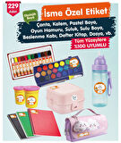Okul Etiketi  Lol Bebek Kalem Defter Etiketi Özel İsim Yazılabilen Etiket Seti - İsim Etiketi-T550-OE18