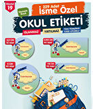Okul Etiketi Sonic Kalem Defter Etiketi Özel İsim Yazılabilen Etiket Seti - İsim Etiketi-T551-OE19
