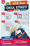 Okul Etiketi Unicorn Kalem Defter Etiketi Özel İsim Yazılabilen Etiket Seti - İsim Etiketi-T566-OE38
