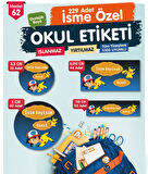 Okul Etiketi Pikachu Kalem Defter Etiketi Özel İsim Yazılabilen Etiket Seti - İsim Etiketi-T574-OE62