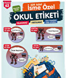 Okul Etiketi Transformers Kalem Defter Etiketi Özel İsim Yazılabilen Etiket Seti - İsim Etiketi-T575-OE63