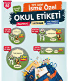 Okul Etiketi Toy Story Kalem Defter Etiketi Özel İsim Yazılabilen Etiket Seti - İsim Etiketi-T576-OE82
