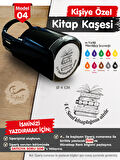 Kişiye Özel İsim Yazılı Kitap Kaşesi - İsme Özel Kitap Mühürü M4-T647
