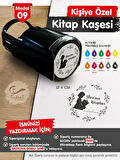 Kişiye Özel İsim Yazılı Kitap Kaşesi - İsme Özel Kitap Mühürü M9-T652