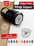 Kişiye Özel İsim Yazılı Kitap Kaşesi - İsme Özel Kitap Mühürü M10-T653